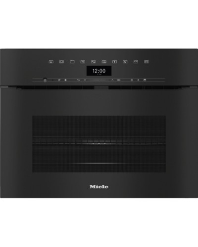Духовой шкаф Miele компактный с СВЧ H7440BMX OBSW черный обсидиан