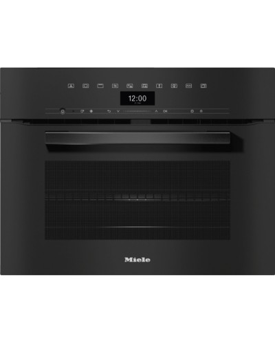 Духовой шкаф Miele компактный с СВЧ H7440BM OBSW черный обсидиан