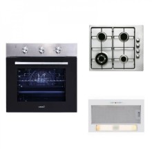 Газовая варочная панель Cata GI6031X + Электрический духовой шкаф CATA ME6206X + Вытяжка Cata G45WH/C